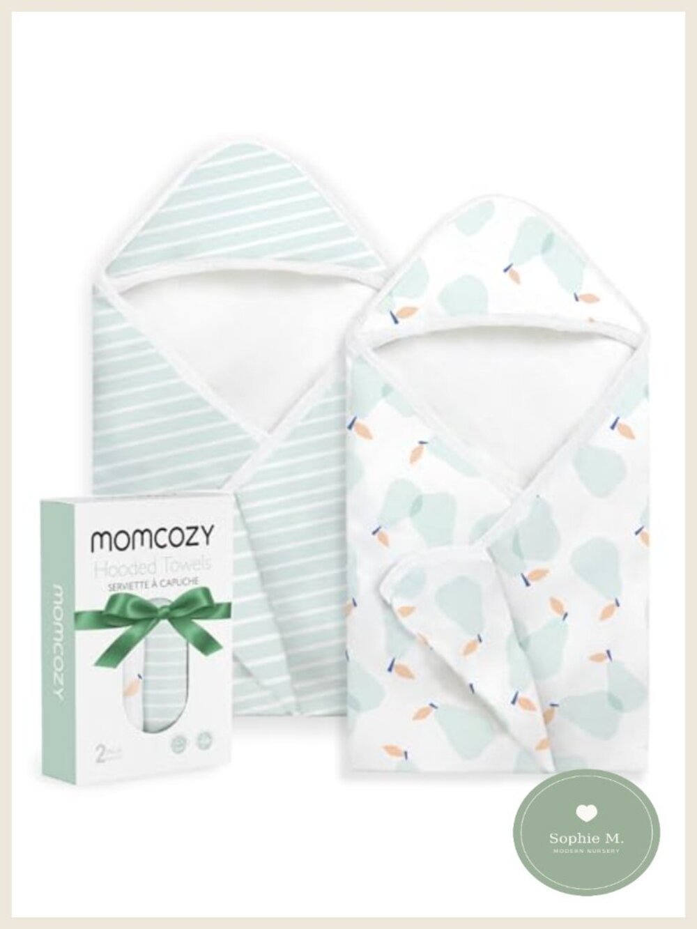 Hooded Baby Bath Towel Set Viscose Bamboo Cotton Soft Absorbent Newborn Toddler
